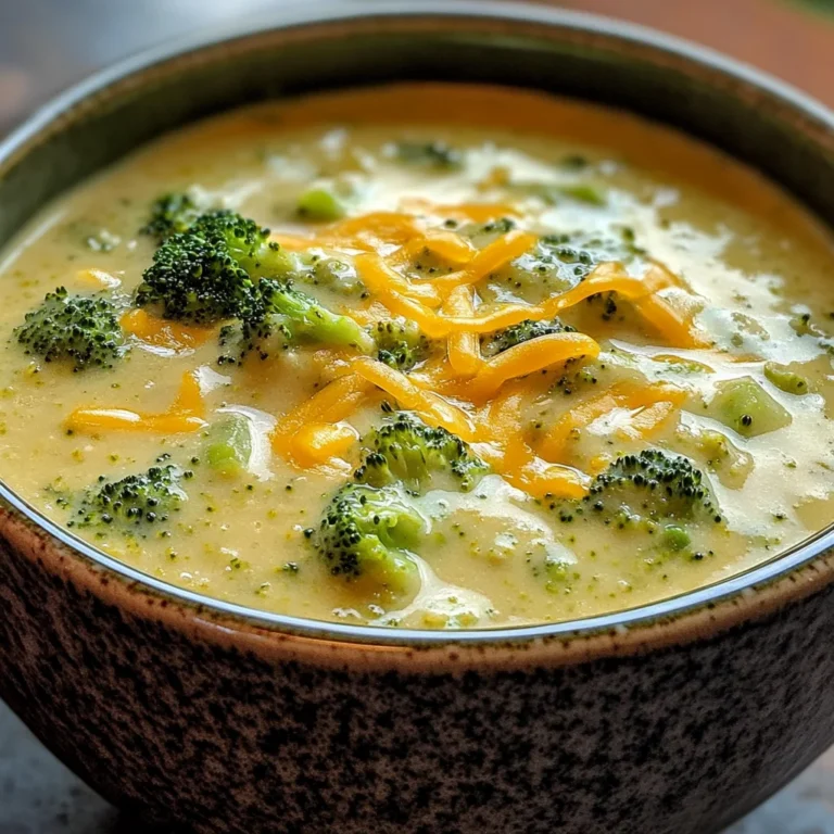 30-Minute Creamy Broccoli Cheddar Soup - Irresistible Comfort