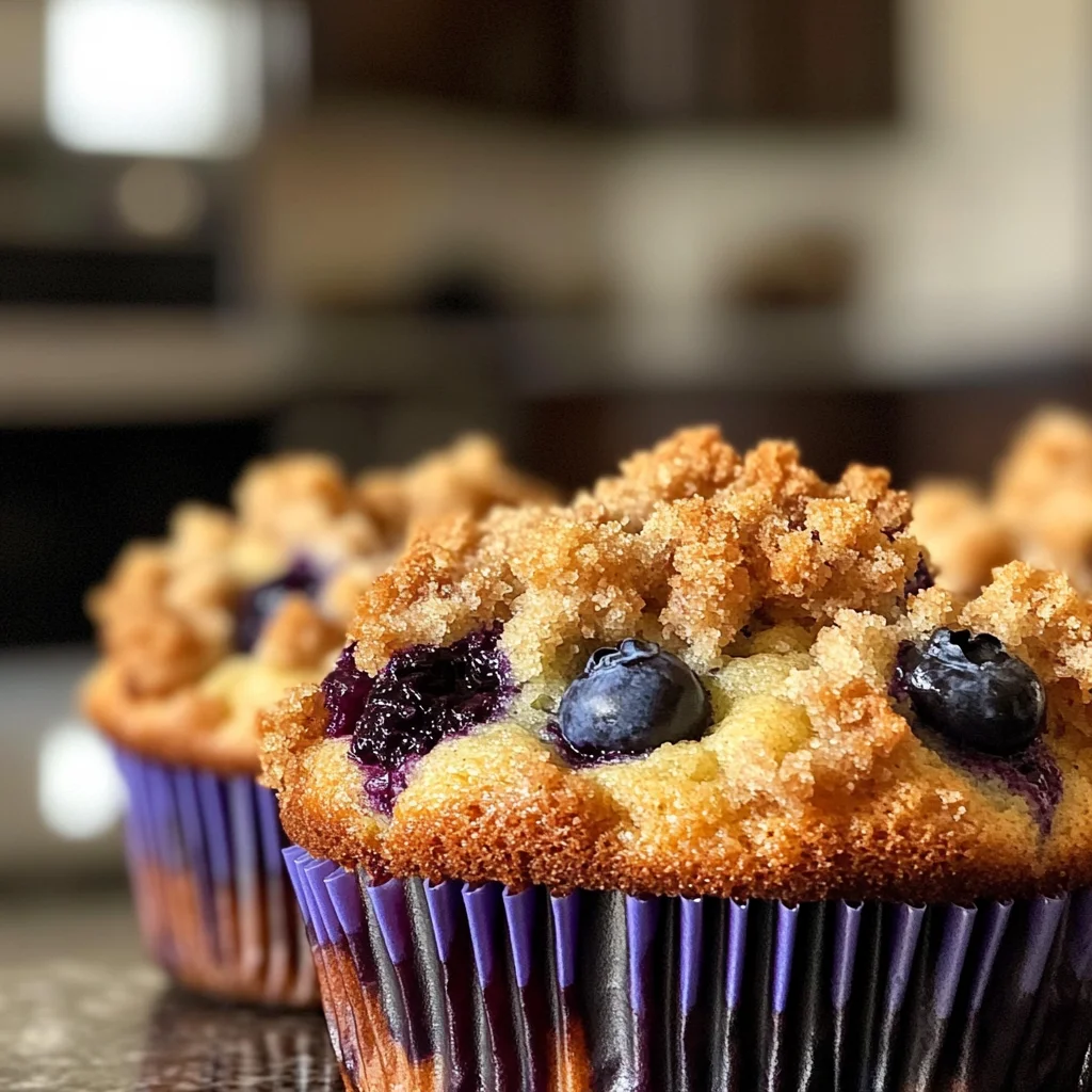 Beste Blaubeer-Streusel-Muffins ever - Jumbo Blueberry-Muffins