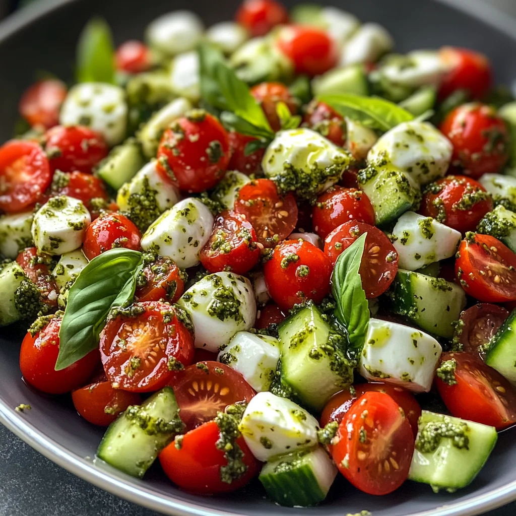 Caprese-Salat mit Pesto – Sommerlich & Schnell Gemacht