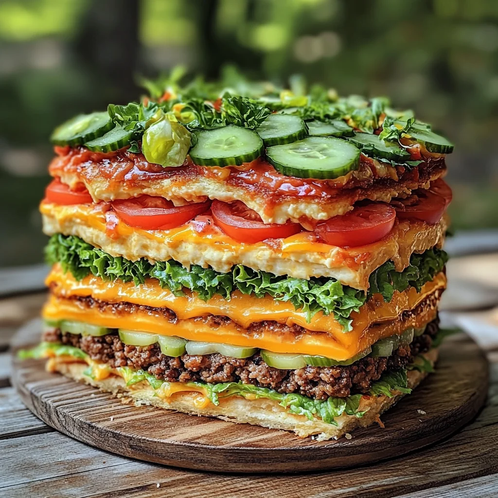 Cheeseburger-Torte:
