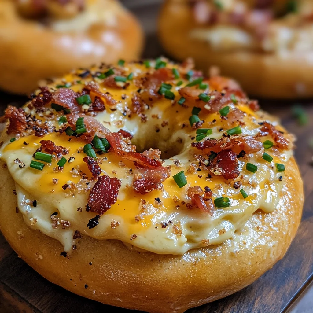Cremige Bacon-Cheddar-Bagels: Ein Unglaublich Ultimatives Rezept für 6 Bagels