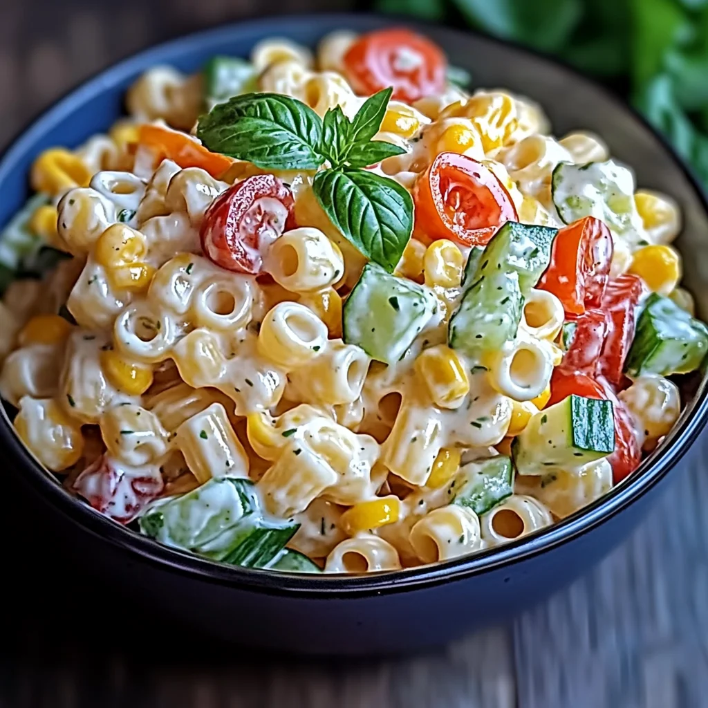 Cremiger Kinder Nudelsalat mit Frischkäse – Lecker und Einfach