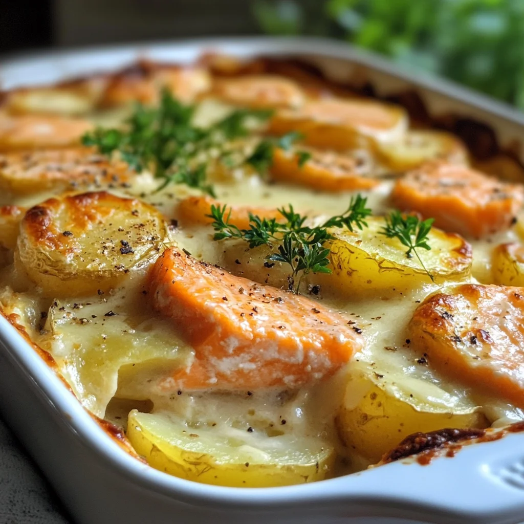 Cremiger Zarter Lachs Auflauf mit Kartoffeln: Dein neues Lieblingsgericht!