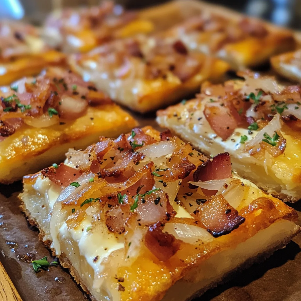 Crispy Mini Tarte Flambée Bites für jede Party