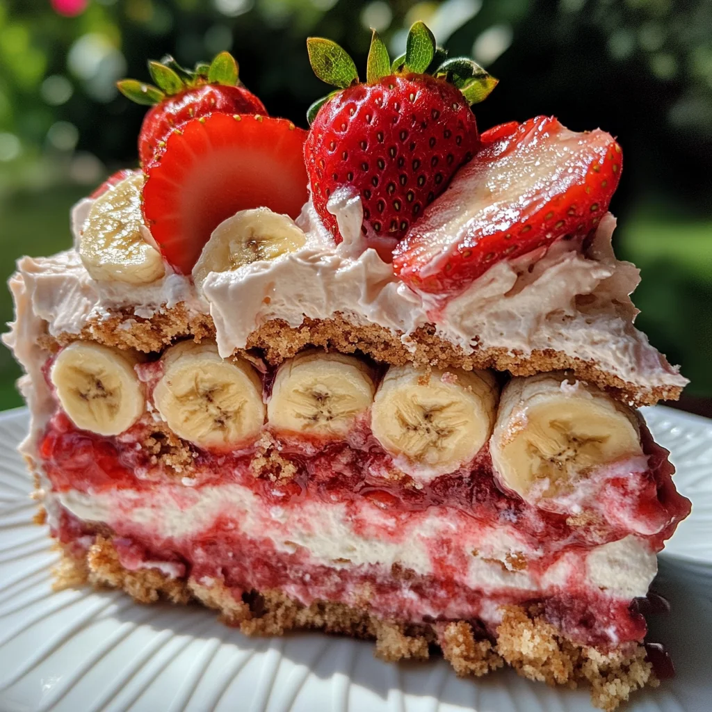 Erdbeer-Stracciatella-Bananen-Torte