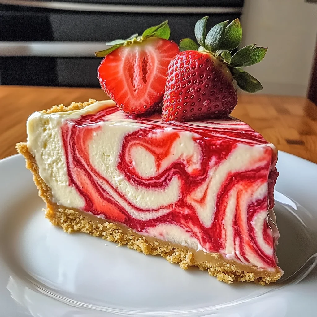 Erdbeerwirbel-Käsekuchen Rezept ganz einfach zaubern