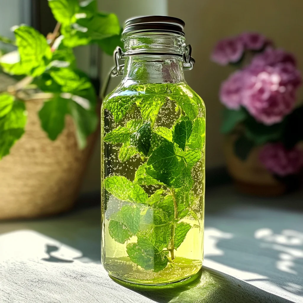 Hausgemachter Minzsirup – Frisch, aromatisch & einfach zubereitet