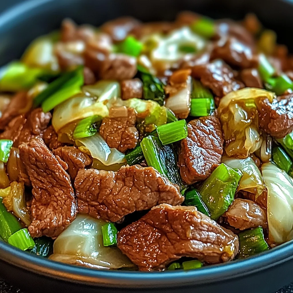 Herzhafter Rindfleisch-Kohl-Wok für jeden Tag: Schnell und Lecker