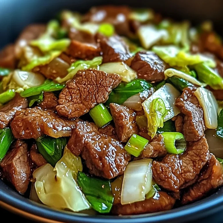 Herzhafter Rindfleisch-Kohl-Wok für jeden Tag: Schnell und Lecker