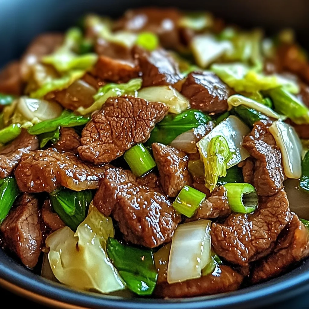 Herzhafter Rindfleisch-Kohl-Wok für jeden Tag: Schnell und Lecker