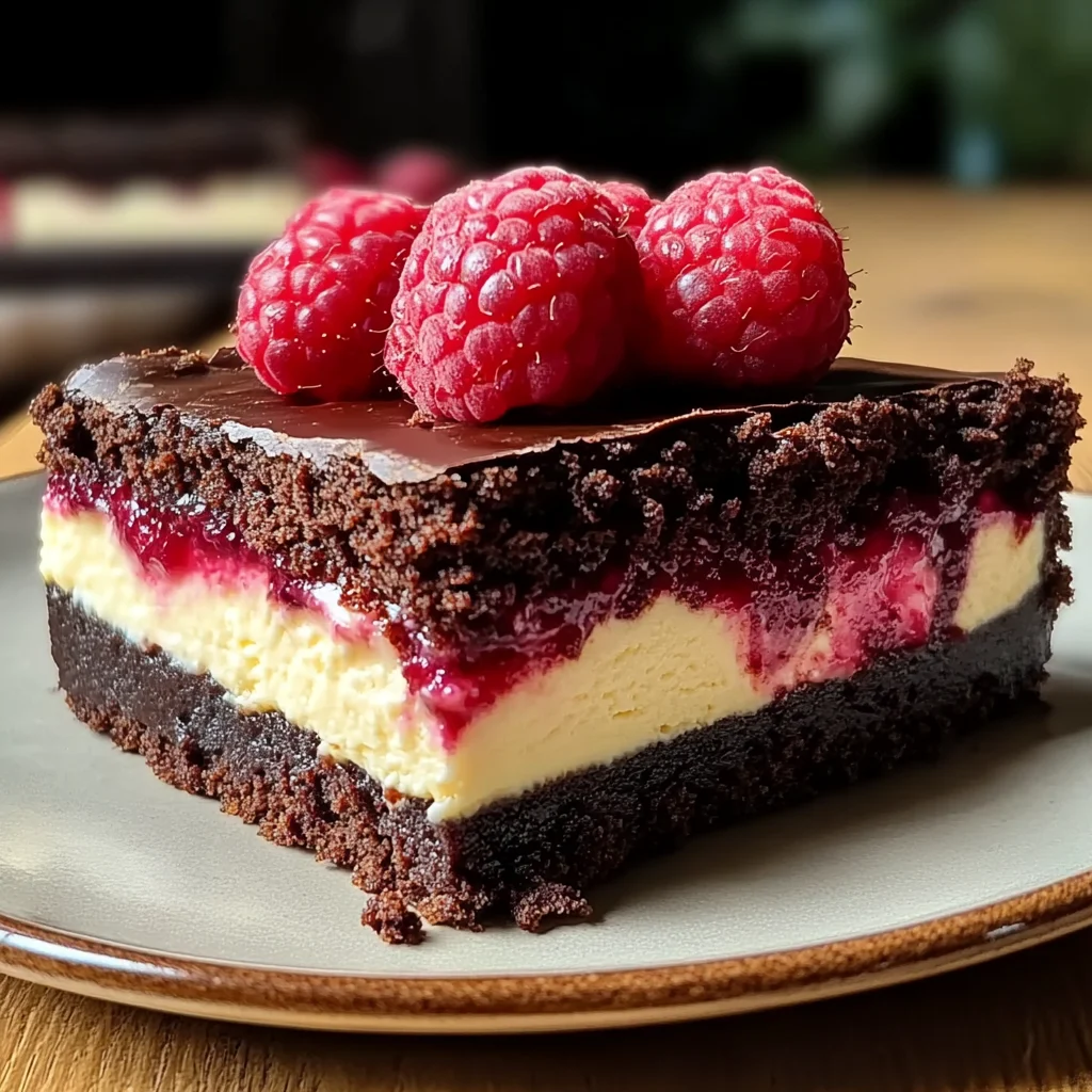 Himbeer-Brownie-Cheesecake: