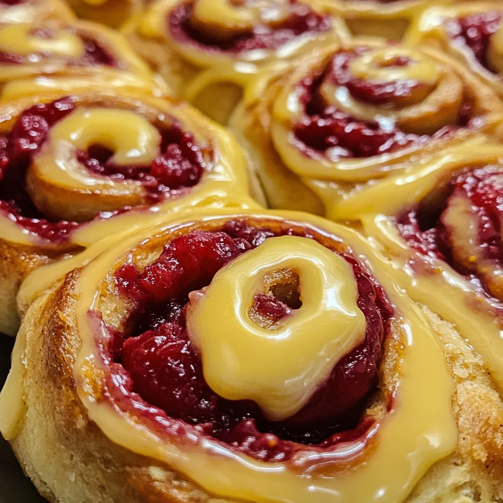 Himbeer-Zimtschnecken