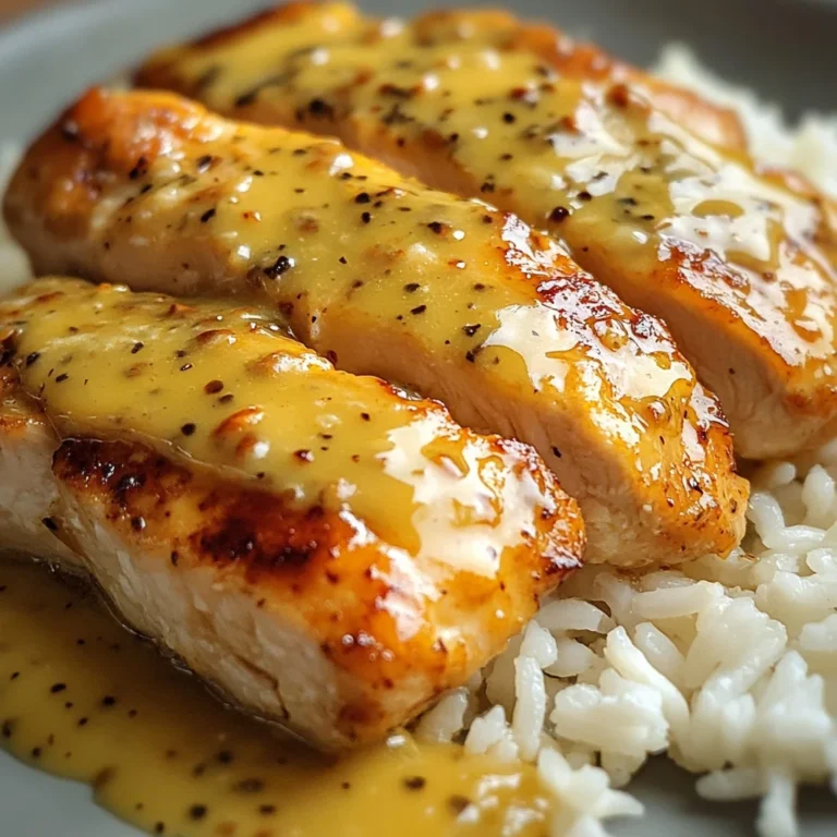 Honig Senf Hähnchen mit Reis