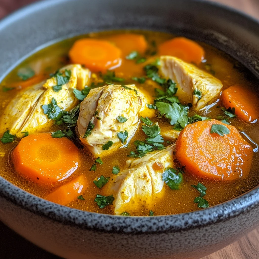 Immunstärkende Kurkuma-Hühnersuppe für Ihre Gesundheit!