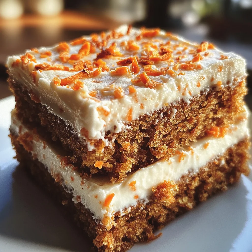 Karottenkuchen-Schnitten: Saftig, süß & unwiderstehlich lecker!