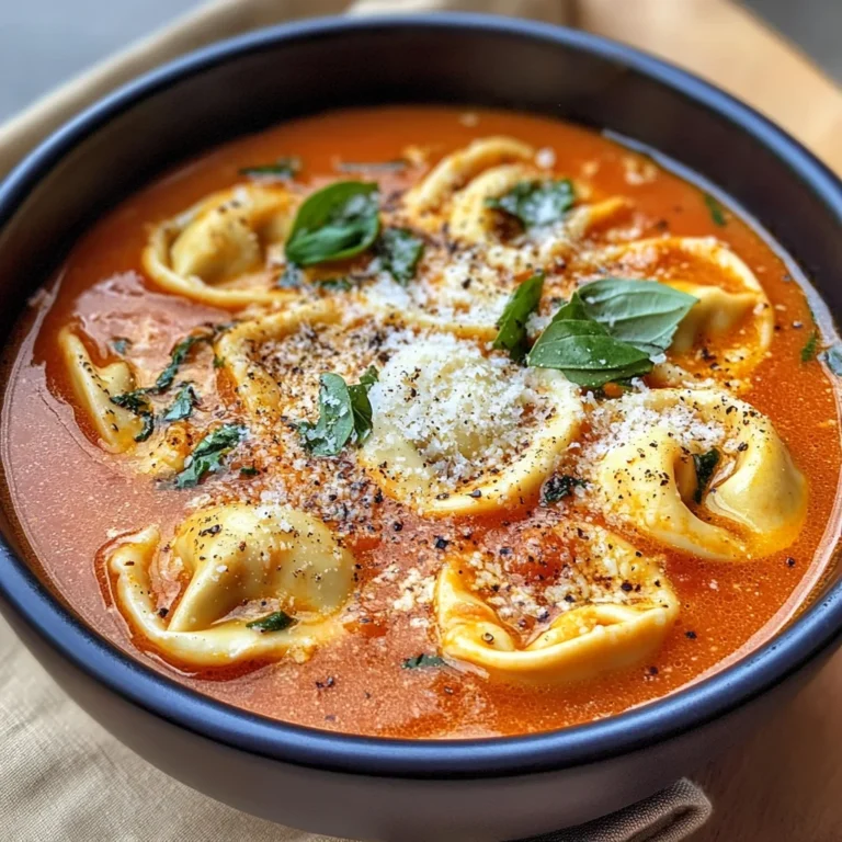 Käse-Tomaten-Tortellini-Suppe: Herzhaft & Lecker!