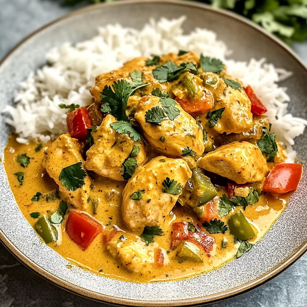 Kokosnuss-Curry-Hühnchen