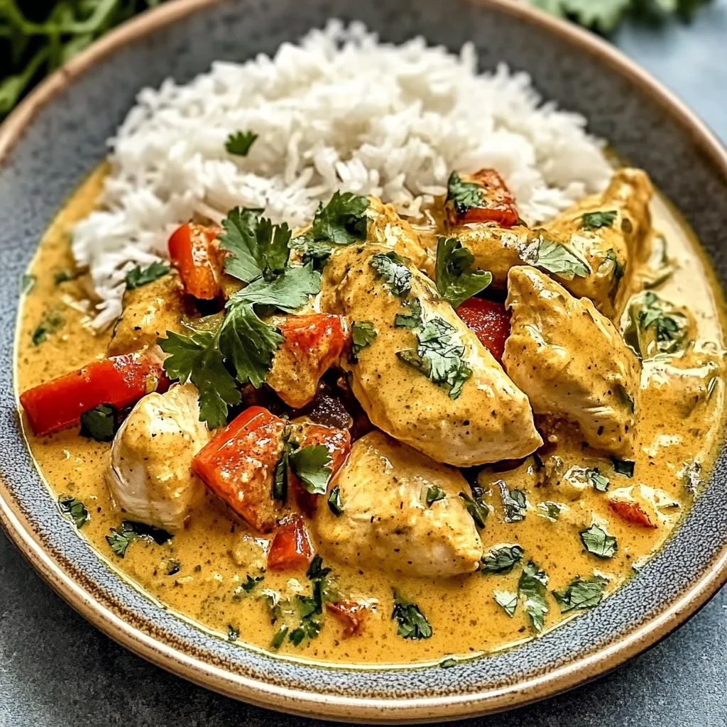 Kokosnuss-Curry-Hühnchen