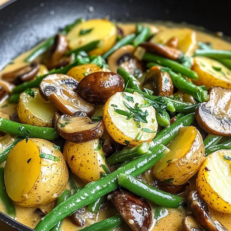 Köstliche Kartoffel-Pilz-Pfanne mit Bohnen – Vegan und Einfach