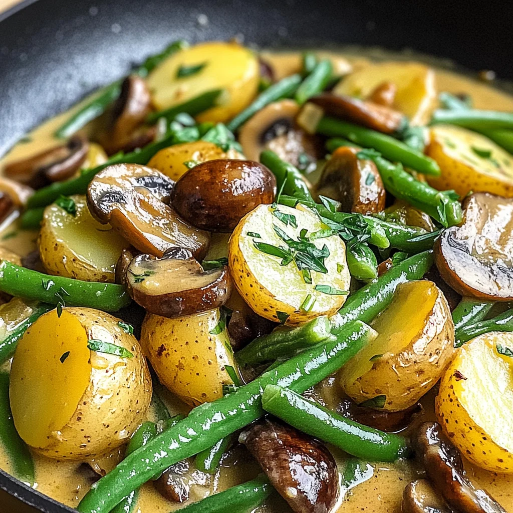 Köstliche Kartoffel-Pilz-Pfanne mit Bohnen – Vegan und Einfach