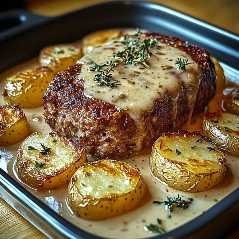 Köstlicher Hackbraten mit Kartoffeln in Sahne – Familienliebling!