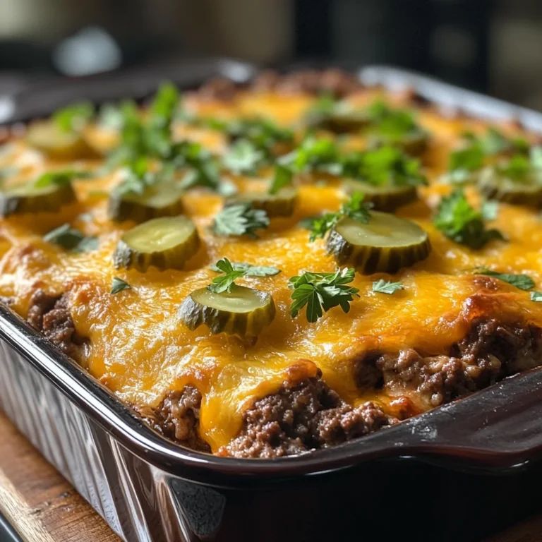 Low Carb Cheeseburger-Auflauf