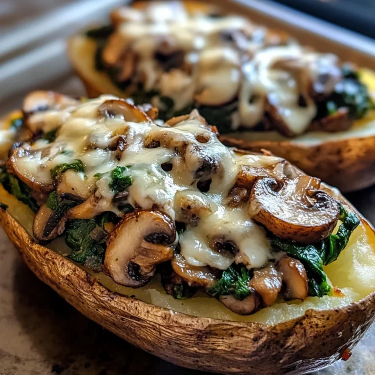 Ofenkartoffeln mit Pilz-Spinat-Füllung: Ein Unglaubliches Ultimatives Rezept für alle