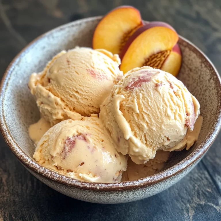 Pfirsich-Eiscreme: Entdecken Sie den perfekten Sommergenuss!