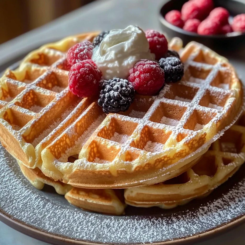 Proteinreiche Skyr Waffeln