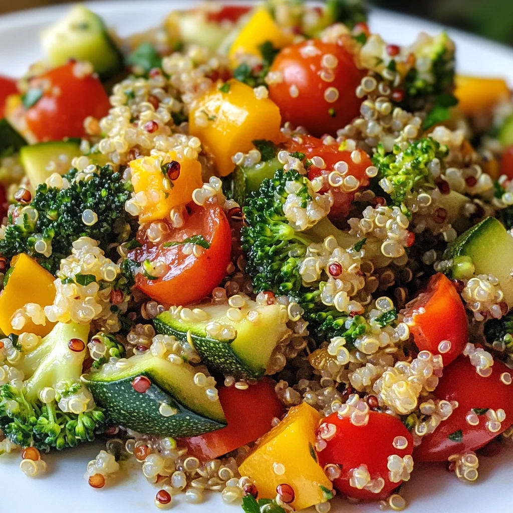 Quinoa Gemüse Pfanne: Lecker, leicht & zitronig frisch!