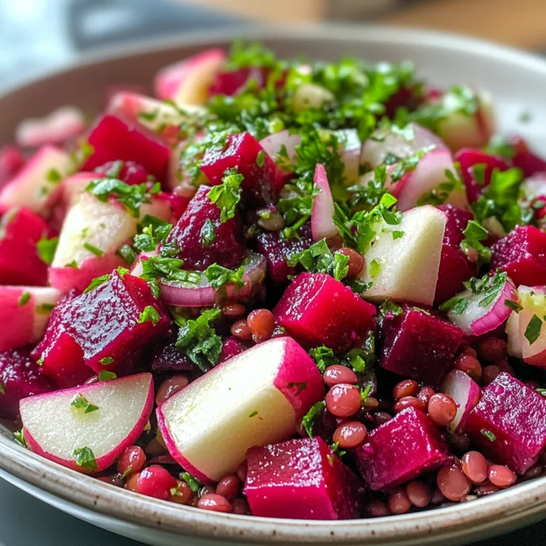 Rote Bete Linsen Salat