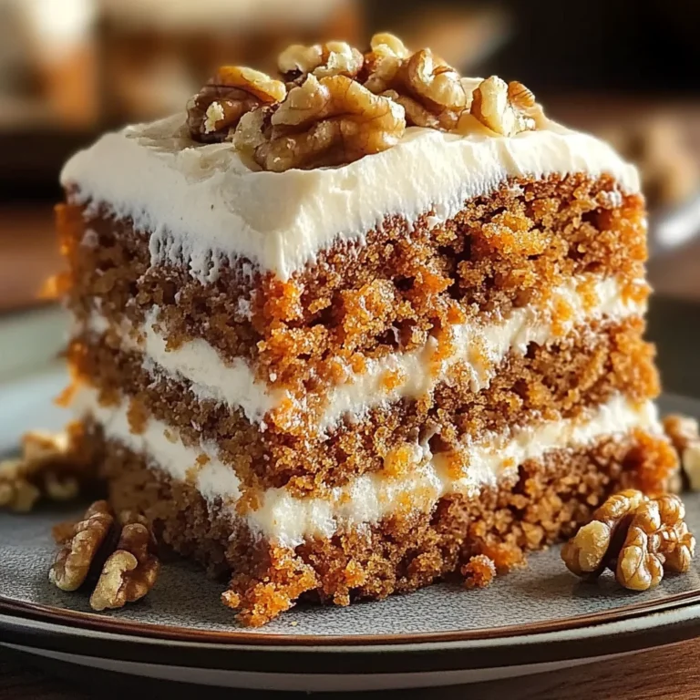 Saftiger Karottenkuchen mit Walnüssen & Frischkäse-Creme