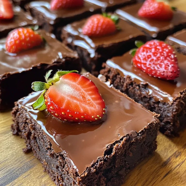 Schoko Erdbeer Brownies