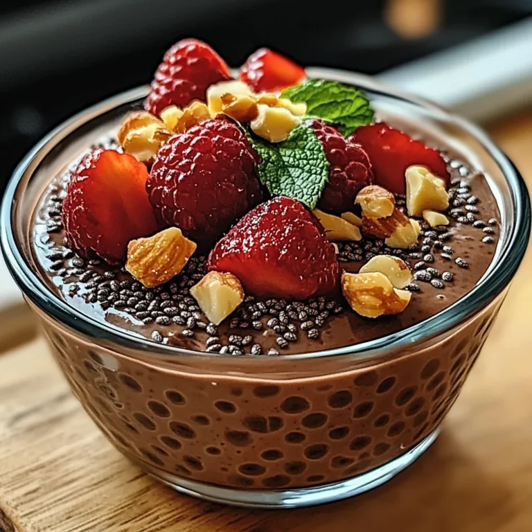Schokoladen Chia Pudding für gesunde Naschkatzen
