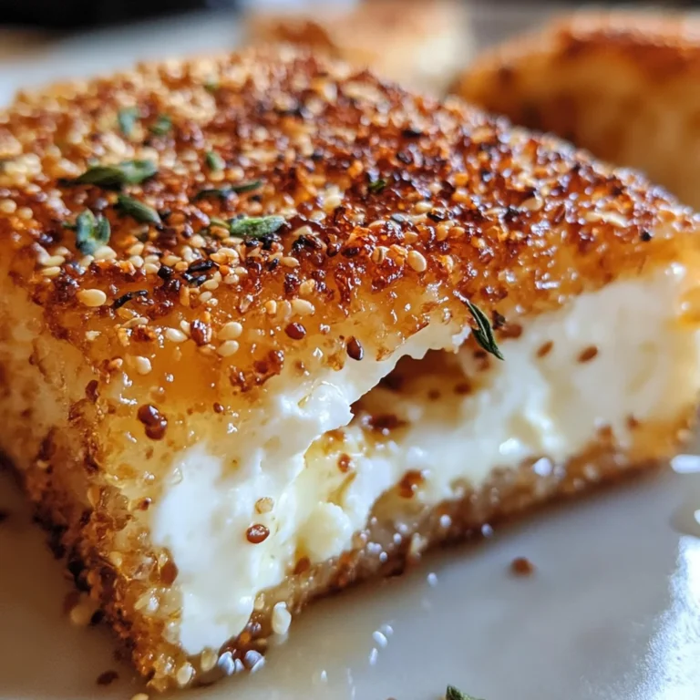 Sesamkrustiger Feta aus der Heißluftfritteuse