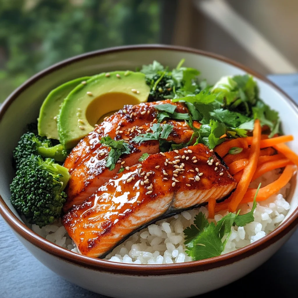 Sriracha-Honig-Lachs-Bowls: