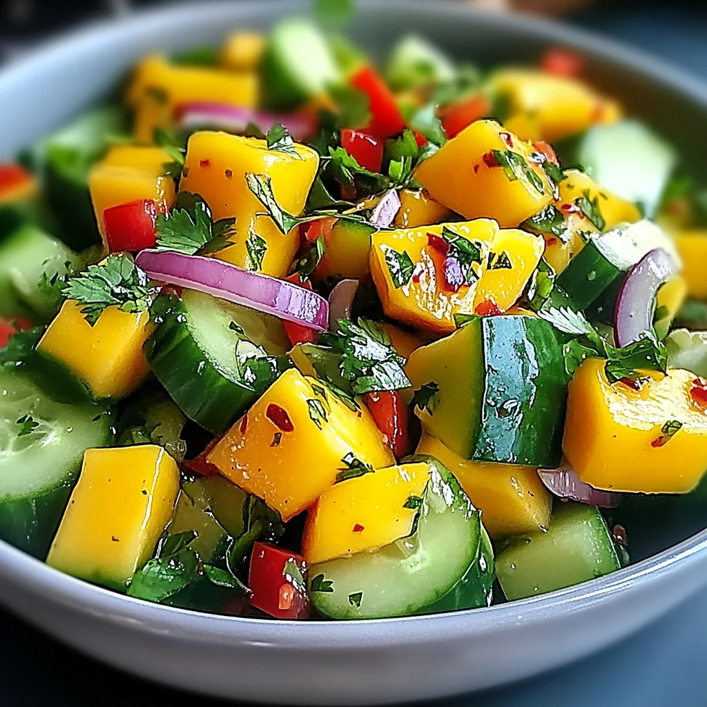 Thai Mango Gurkensalat Rezept – Frisch & Exotisch genießen!