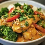 Thailändisches Erdnuss-Hühnchen