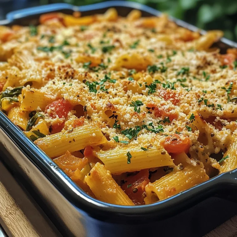 Veganer Griechischer Nudelauflauf mit Linsen und Feta genießen!