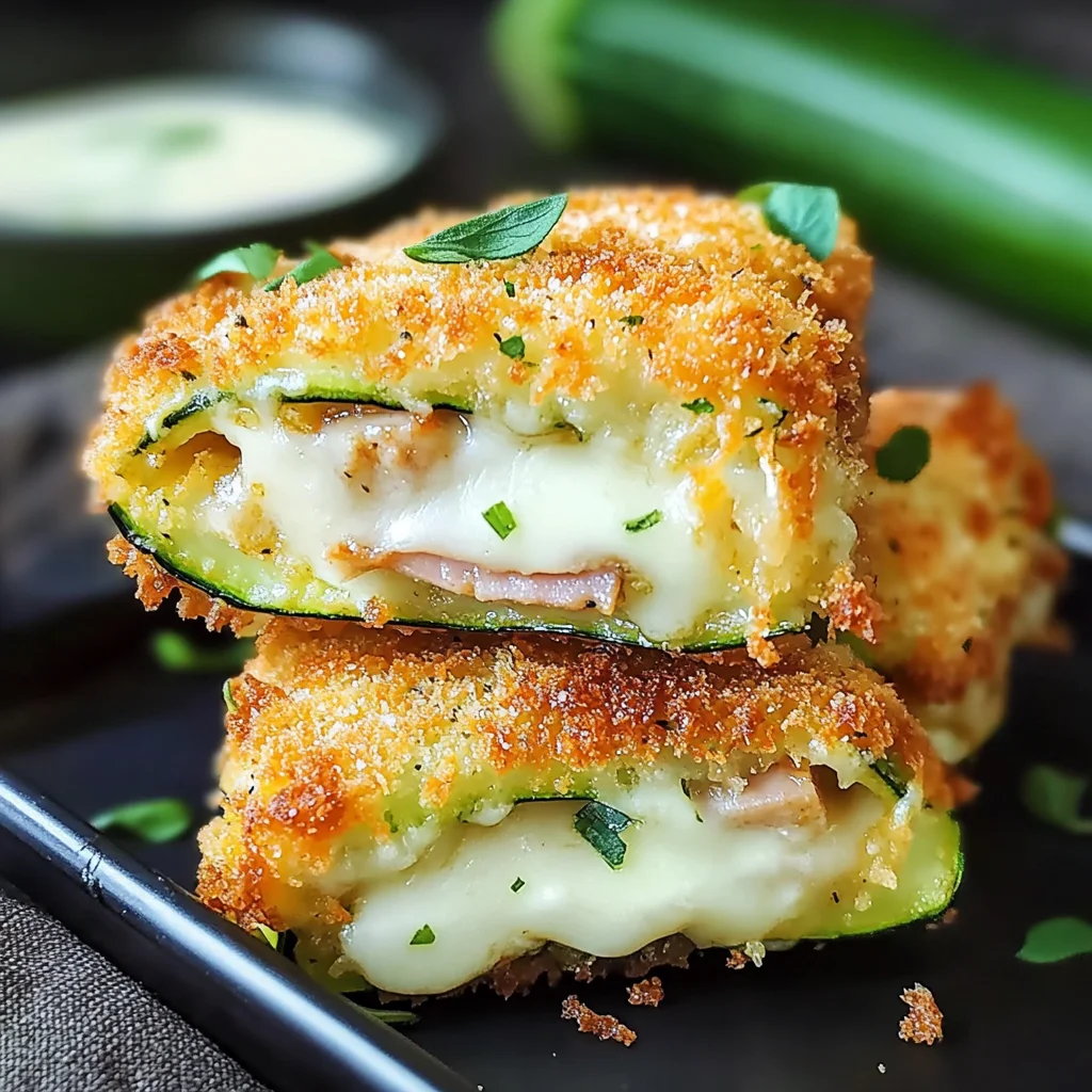 Zucchini Cordon Bleu Rezept – Knuspriges Low Carb Genussmittel
